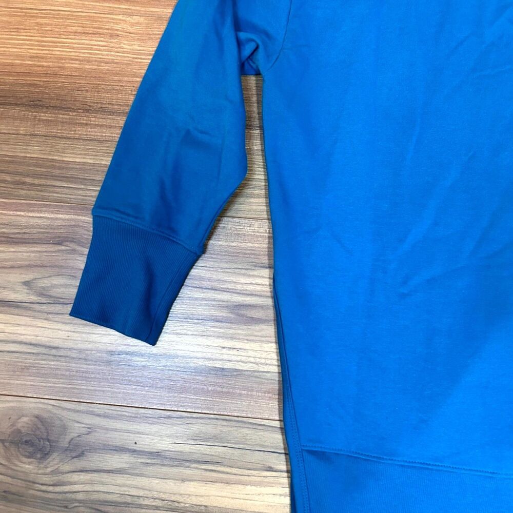 Terra & Sky Sweatshirt Womens 0X 14W Plus Blue Terry Fleece Stretch High-Low NWT - Picture 5 of 10